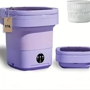 Portable foldable mini washing machine